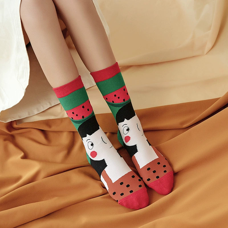 Autumn and Winter Ins Fun European and American Street Funny Cartoon