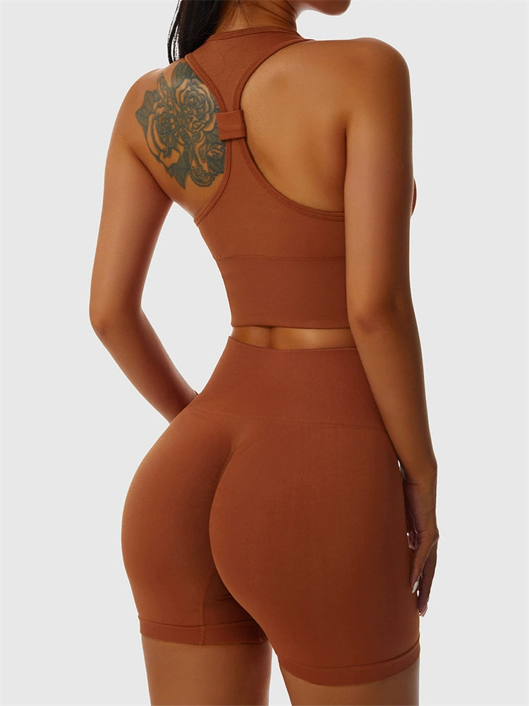 Seamless Hip Raise High Waist Running Knitted Yoga
