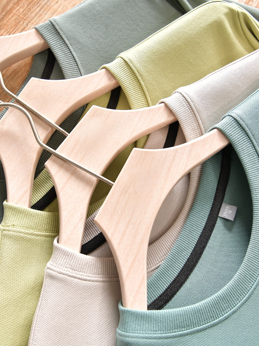 Fashion Foreign Trade Label Cutting Spring Leisure Solid Color Hoodie