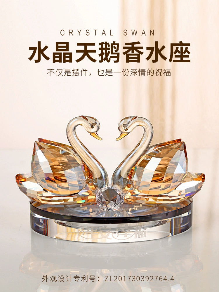 Crystal Swan Car Perfume Decoration 2023 New Car Car Decoration Car Accessories Car Decoration