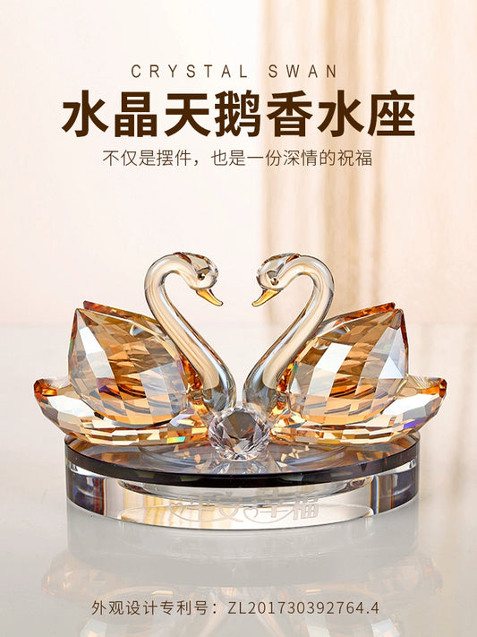 Crystal Swan Car Perfume Decoration 2023 New Car Car Decoration Car Accessories Car Decoration
