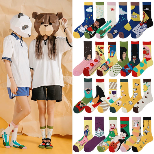 Autumn and Winter Ins Fun European and American Street Funny Cartoon