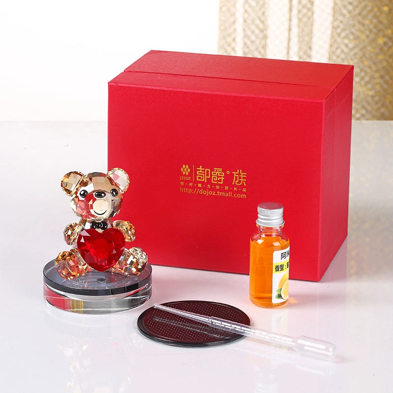 Car Interior Decoration Ornament Crystal Bear Car Perfume Seating Decoration Car Decorations Car Supplies Auto Perfume