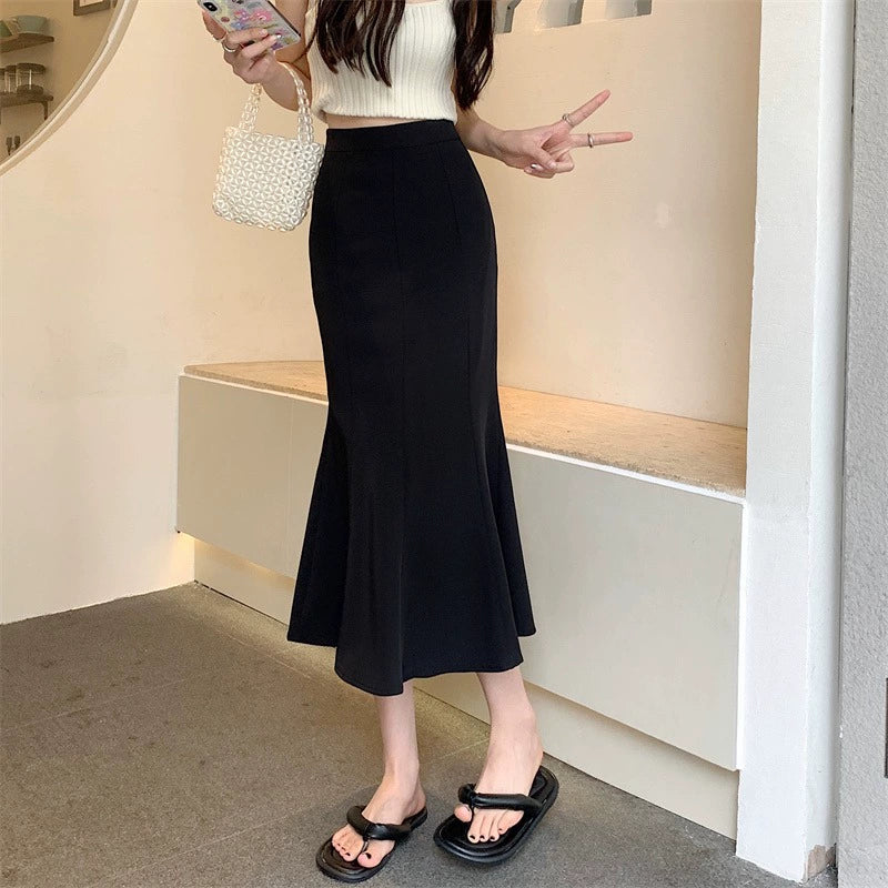This Year's Popular Fishtail Skirt Early Autumn Mid Length Long Length