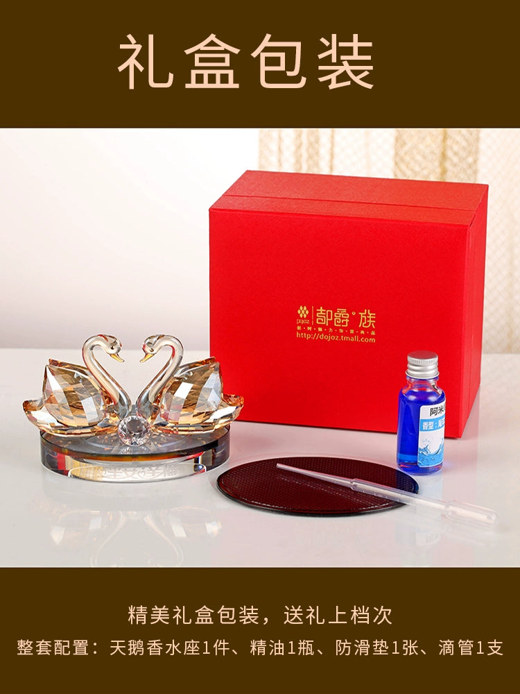 Crystal Swan Car Perfume Decoration 2023 New Car Car Decoration Car Accessories Car Decoration