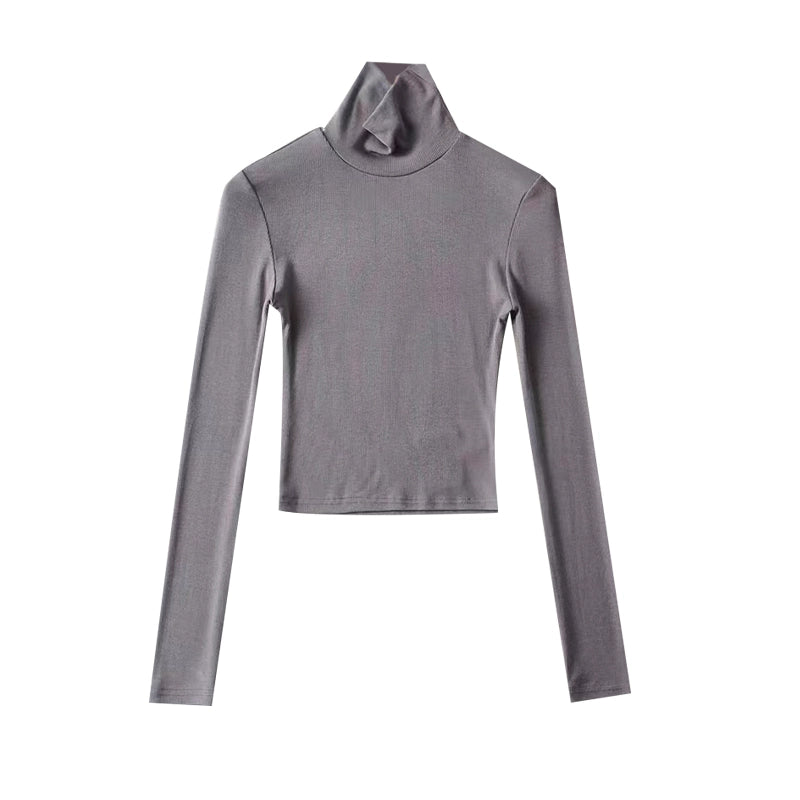 Heaps Collar Street Fashion Slim Top Undershirt