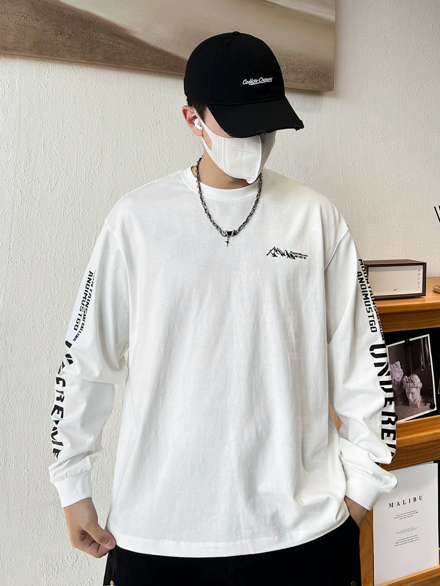 Heavy High Quality Autumn American Underwear Crew Neck Sweater