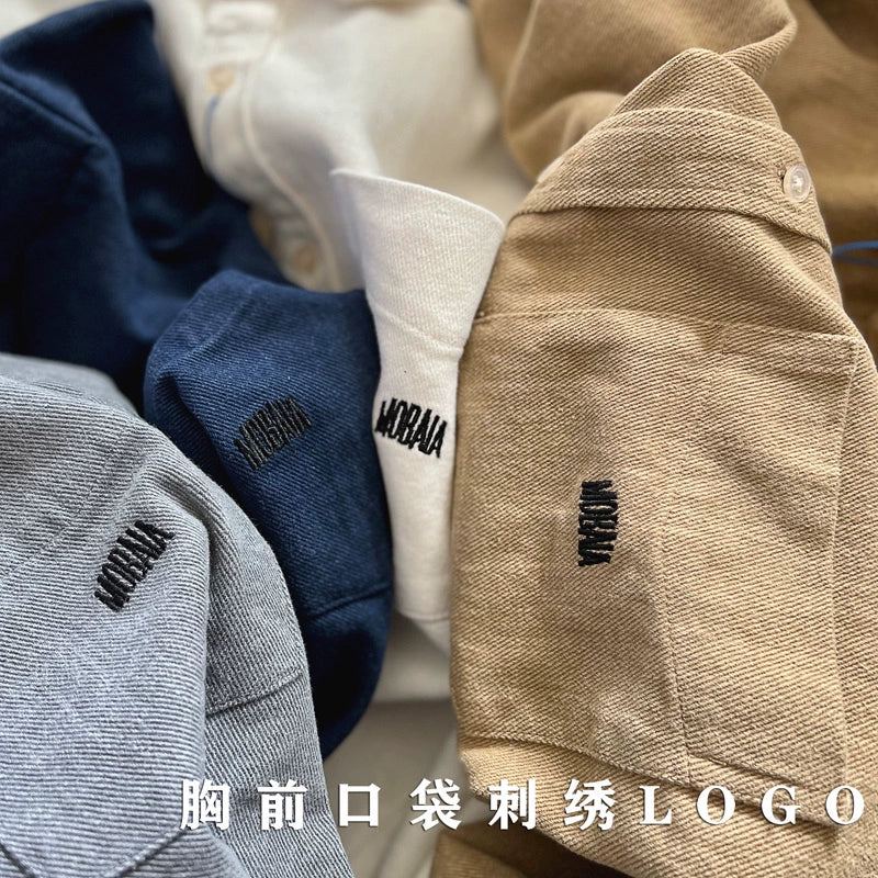 Heavy Thickening Casual Embroidery with Amekaji Pockets
