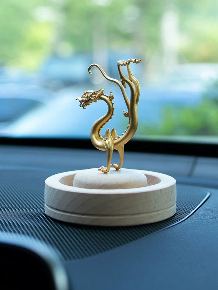 Shanli Bowen Chuang Copper Tenglong Car Aromatherapy Decoration Car Fragrance Gift Set Office Desktop Birthday Gift
