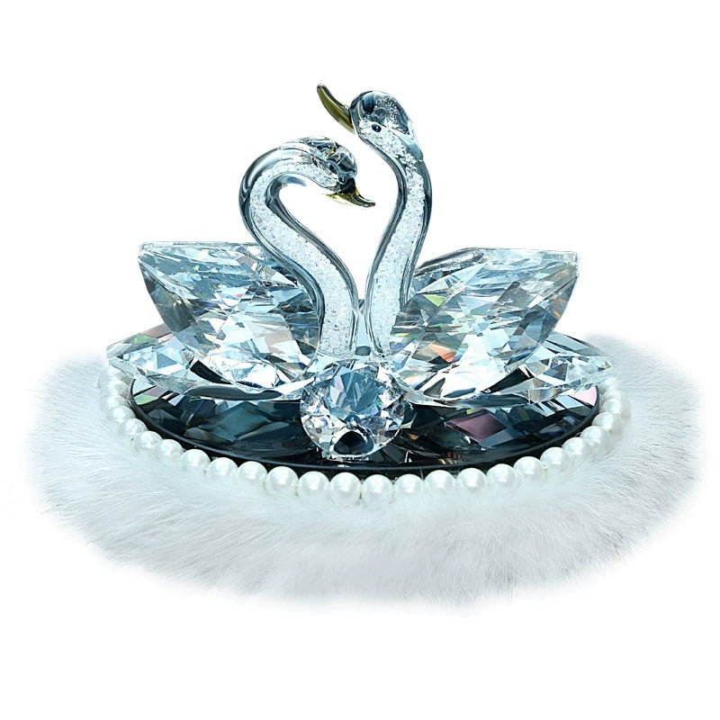 High-End Crystal Swan Car Perfume Decoration Car Aromatherapy Long-Lasting Light Perfume Female Car Interior Dashboard Ornament Decoration
