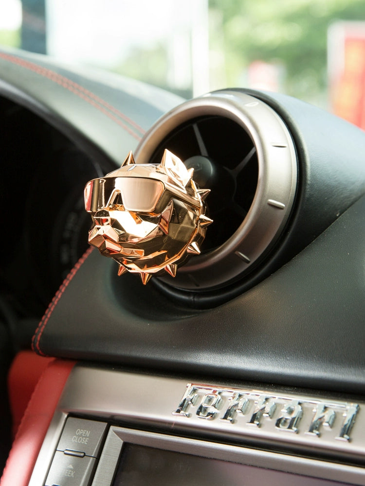 Auto Perfume Dog Head Car Air Conditioning Outlet Car Aromatherapy High-End Decorations Car Interior Decoration Men's Gift