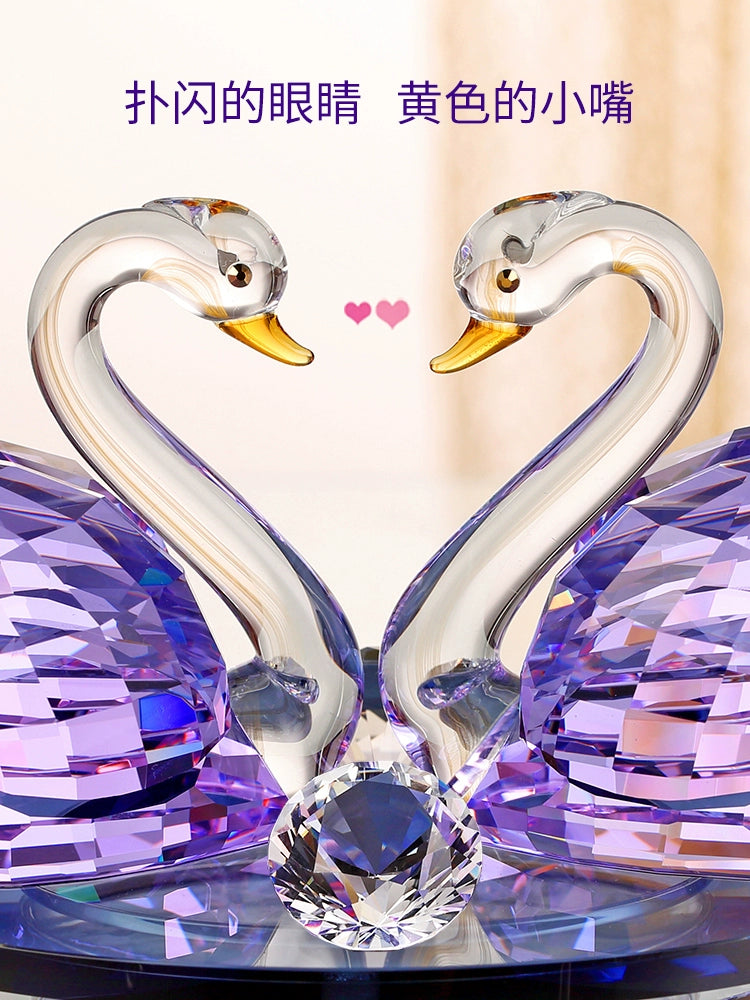 Crystal Swan Car Perfume Decoration 2023 New Car Car Decoration Car Accessories Car Decoration