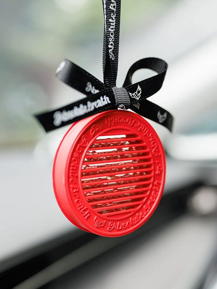 ABB Fragrance Ring (Red) Car Aroma Fragrance Auto Perfume Automobile Hanging Ornament Birthday Gift Accessible Luxury High Temperature Resistant