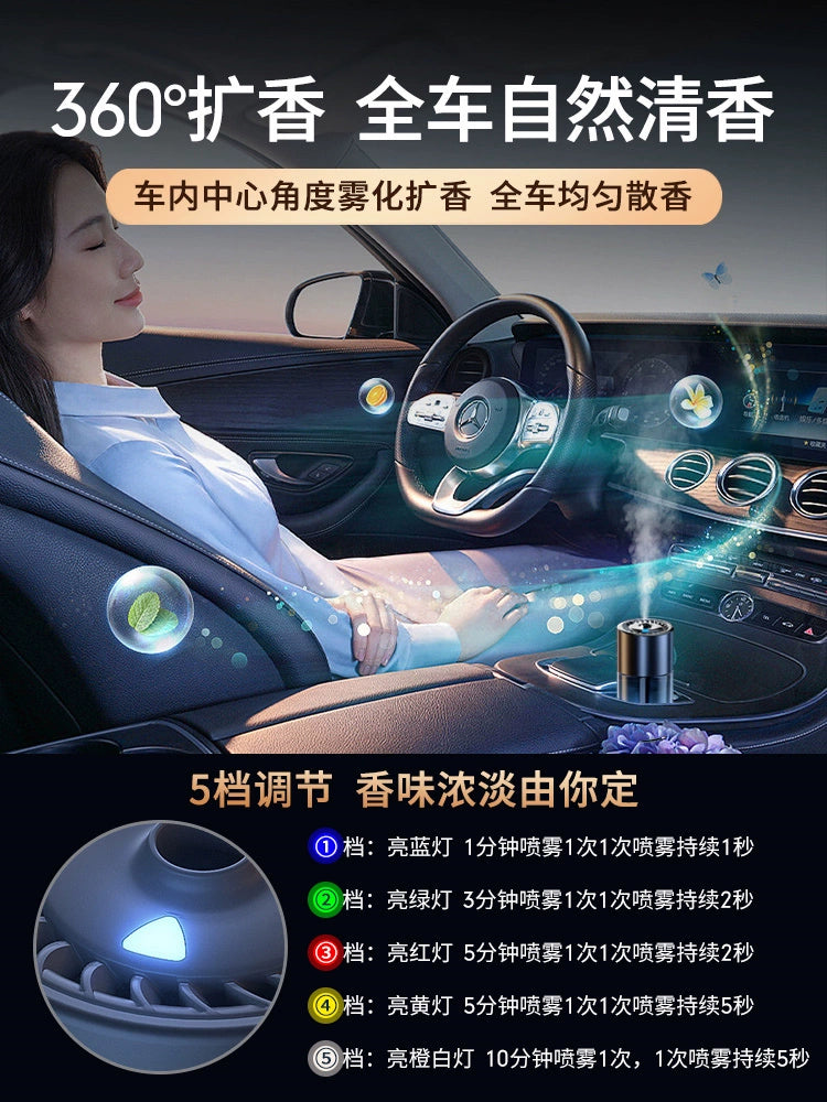 Classy Car Aroma Diffuser Car Automatic Spray Car Fancy Perfume Fragrance Long-Lasting Light Perfume 2023 New