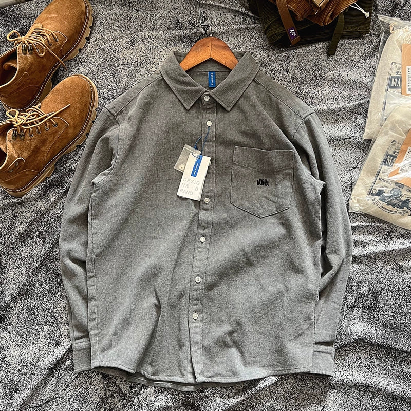 Heavy Thickening Casual Embroidery with Amekaji Pockets
