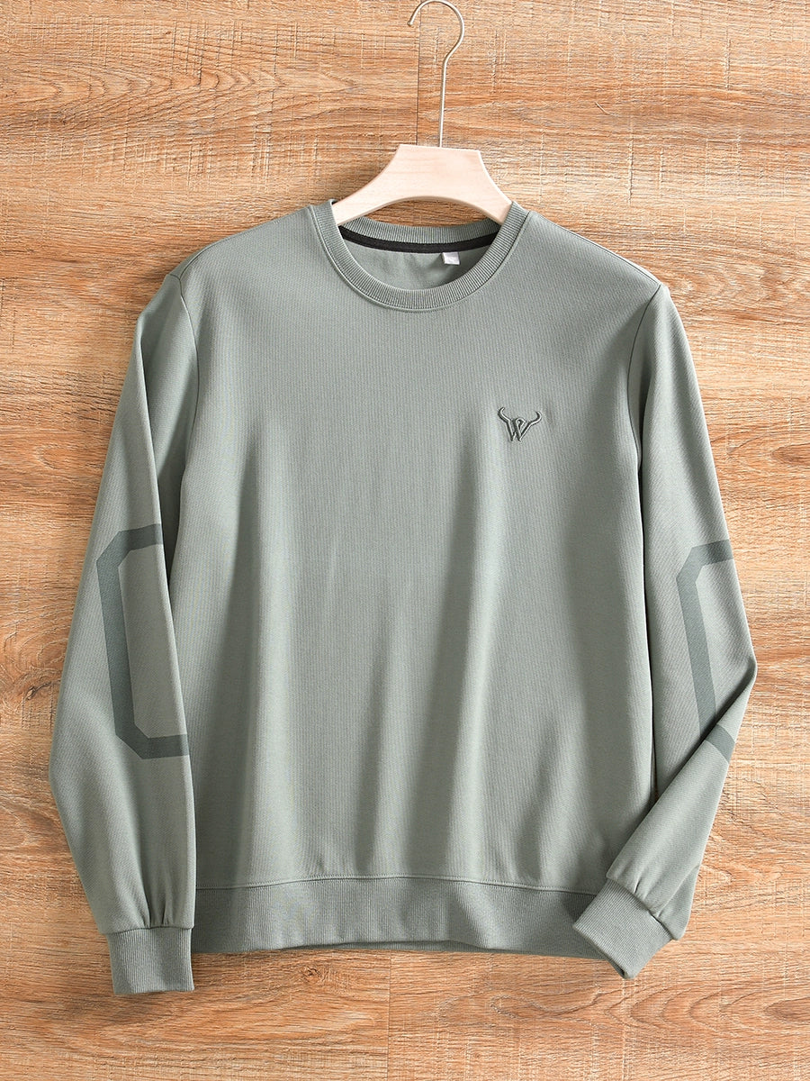 Fashion Foreign Trade Label Cutting Spring Leisure Solid Color Hoodie