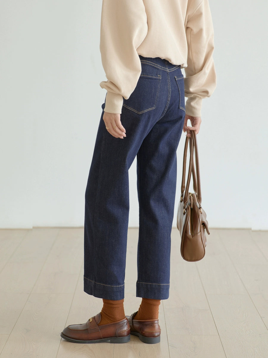 Lili Edit Vintage Cropped Casual Jeans