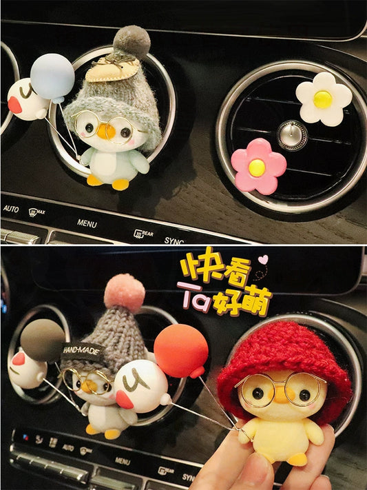 Suitable for Mercedes-Benz BMW Perfume Aromatherapy Air Conditioning Outlet Cute Fragrance Car Interior Decoration Ornament Car Decoration Female