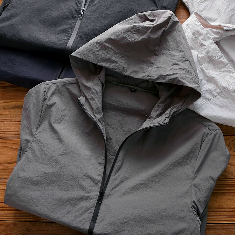 Lightweight Summer Casual Versatile Waterproof Hooded Wind Shield