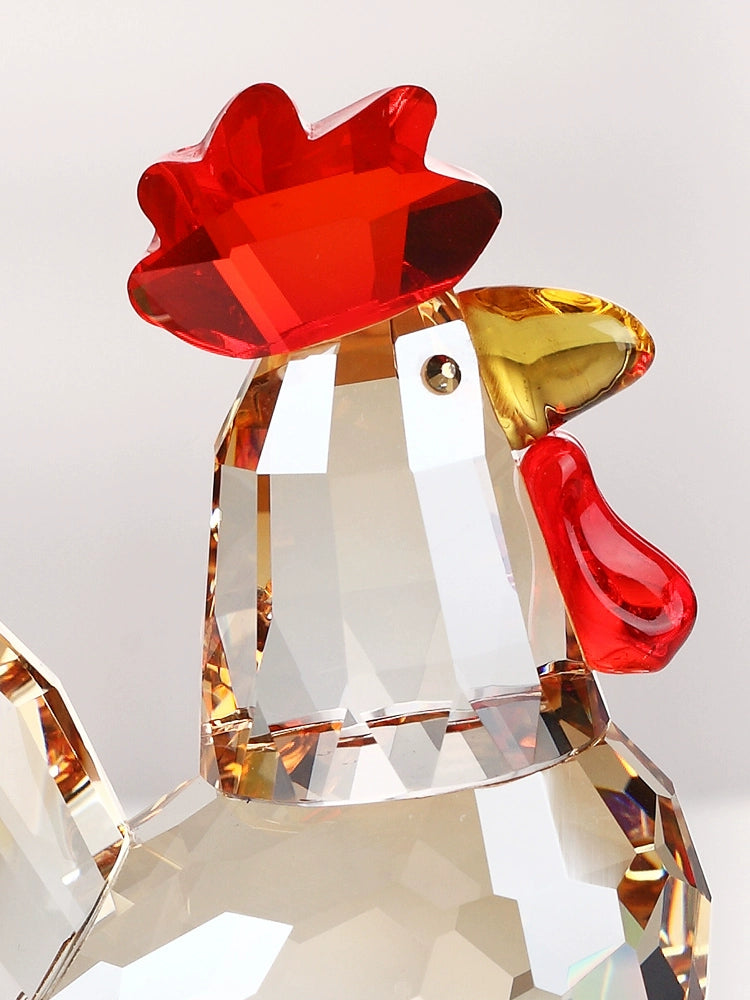 Car Decoration Car Interior Decoration Ornament Crystal Chicken Zodiac Car Perfume Holder Supplies Car Decorations