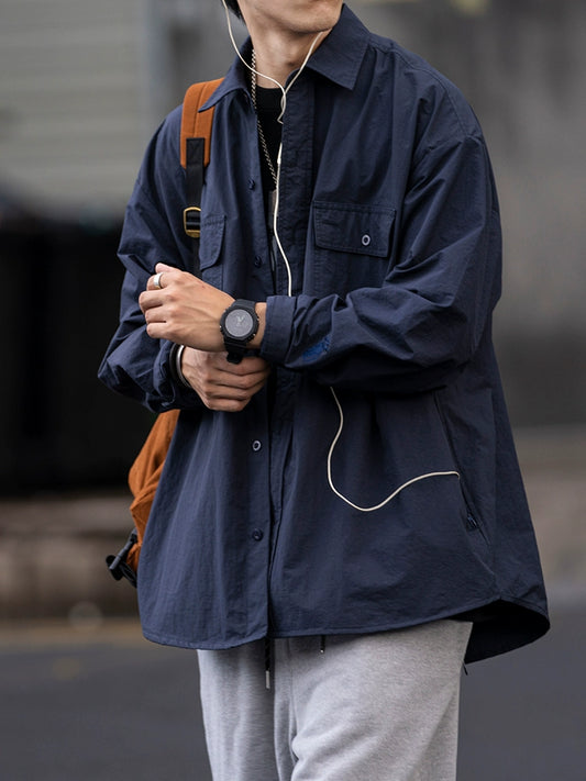 Tide Japanese Style Profile Workwear with Pocket Cityboy Outdoor