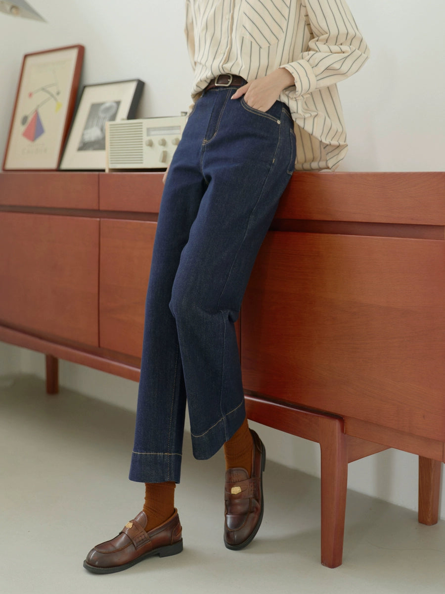 Lili Edit Vintage Cropped Casual Jeans