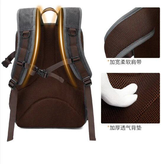 Camera Bag Shoulder Waterproof Camera Bags Multi-function Outdoor Backpack Micro SLR Anti-collision 17-inch Thin Computer Bag