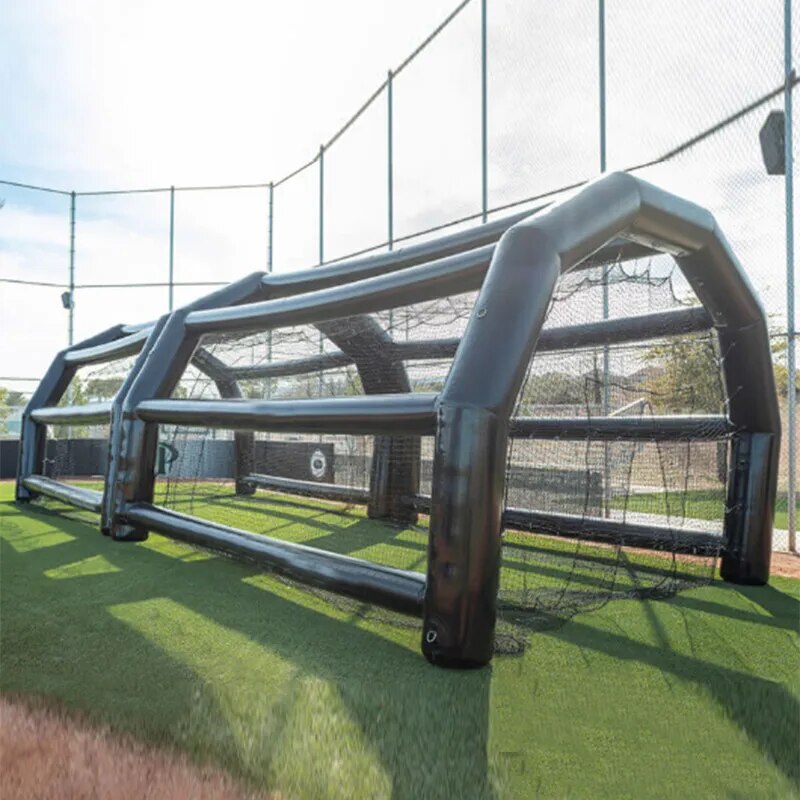 40FT High Quality Custom Portable Inflatable Baseball Sport Court Batting Cage With Net