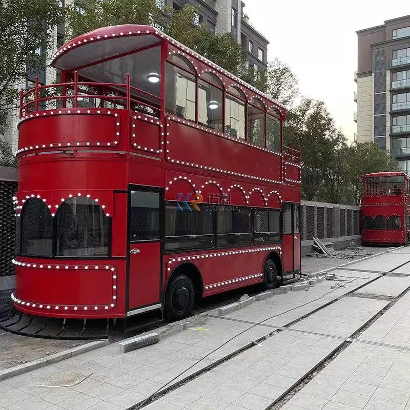 Double Decker Luxury Bus for Hamburger Electric Tourist Bus For Sale Professional Customized  London Bus Car