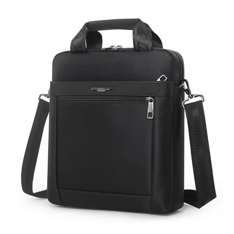 Men Small Briefcase Vertical Document Pack Men's Single Shoulder 12-inch IPAD Bag Male Waterproof Nylon Messenger Bag Sac Homme