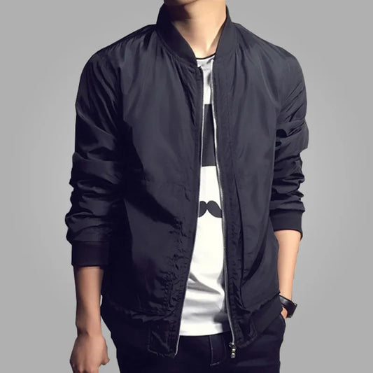 New Arrival Spring Men's Jackets Solid Fashion Coats Male Casual Slim Stand Collar Bomber Jacket Men Outerdoor Overcoat  M-XXXXL - KAISERINC