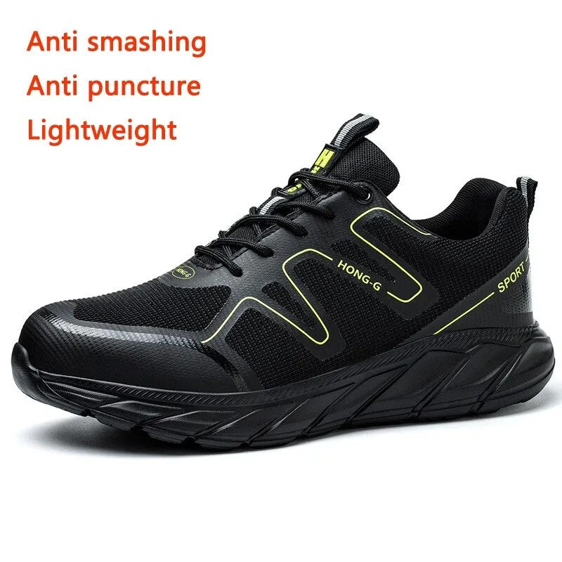 Steel Toe Cap Anti Impact Anti Puncture Safety Shoes 2023 New For Men Evd Sole Lightweight Breathable And Wear-resistan Sneaker