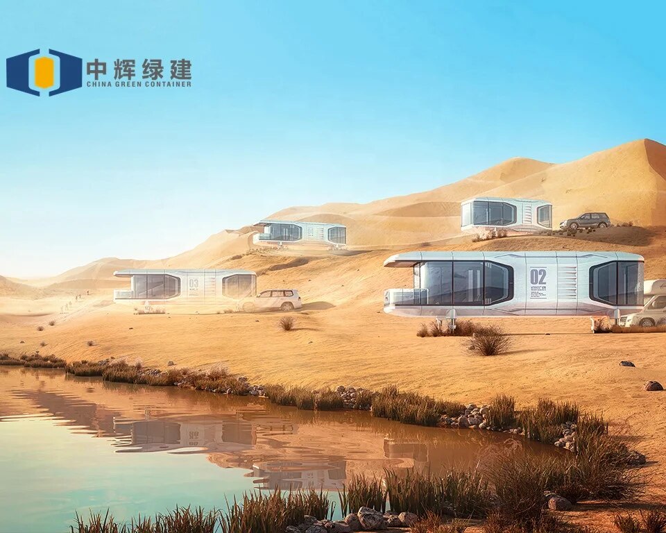 CGCH Mobile Home Manufacturer Factory Supply Friendly Waterproof Double Wide Prefabricated House Capsule House Vacation Space