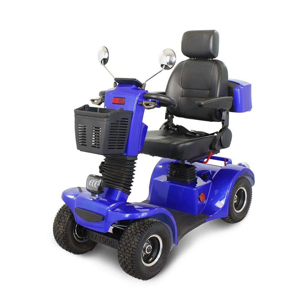 48V Four Wheel Electric Car Leisure Mobility Scooter Damping Vacuum Tire Electromagnetic Brake Aluminium Alloy