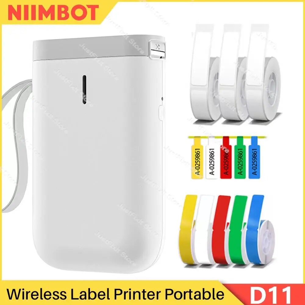 Niimbot D11 Wireless Label Printers Waterproof Thermal Label Maker Tape Sticker Colorful Label Machine Printers Paper Tearproof