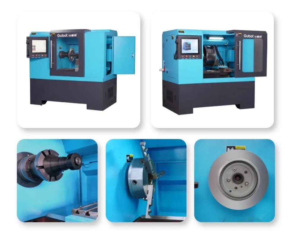 High-precision automatic rim repair lathe cnc alloy wheel diamond cutting machine LSB300 Gubot horizontal lathe