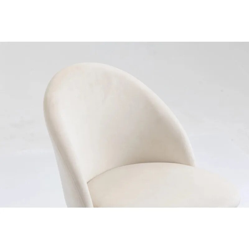 Mainstays Modern Accent Chair, Cream White