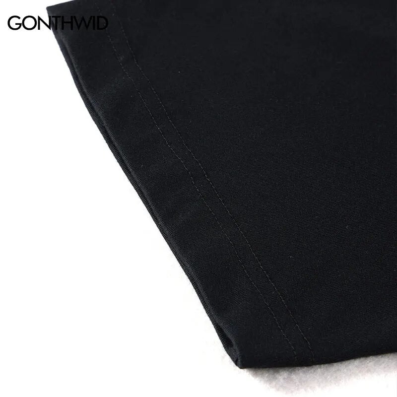 Streetwear T-Shirts Hip Hop Graphic Print Punk Rock Gothic Cotton Tshirt Harajuku Fashion Casual Loose Short Sleeve Tee Shirts