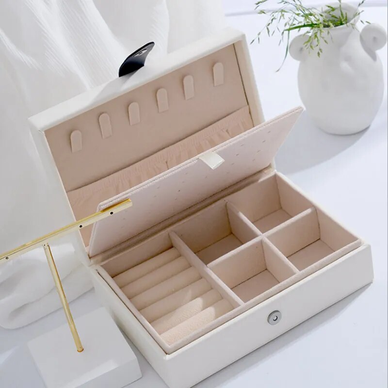 New Leather Jewelry Display High Quality Fashion Design Portable Ring box Gift Choice Love Recomended Factory Sale
