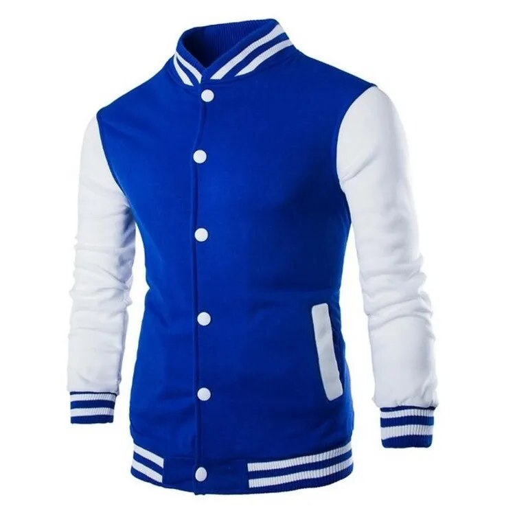 Spring Autumn Men's Pilot Bomber Couple Baseball Jacket University Varsity Solid Color Casual Korean Clothes - KAISERINC