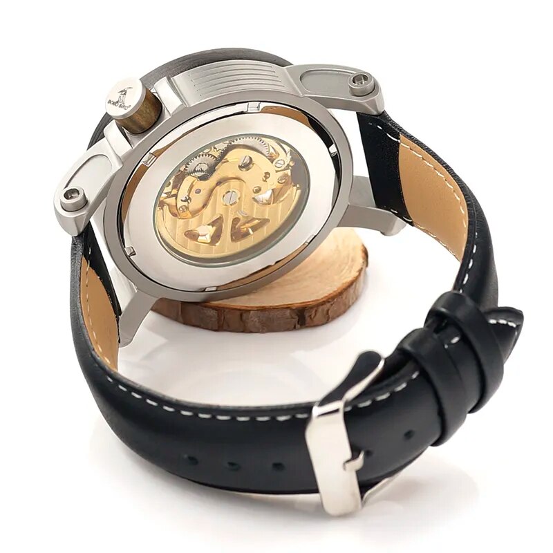 relogio masculino BOBO BIRD Watch Men Automatic Mechanical Watches Wood Vintage Big Size Men's Gift Wristwatch reloj hombre