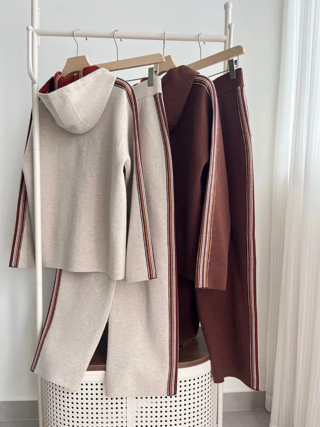 2023 Winter Cashmere Knitted Matching Set of Clothes