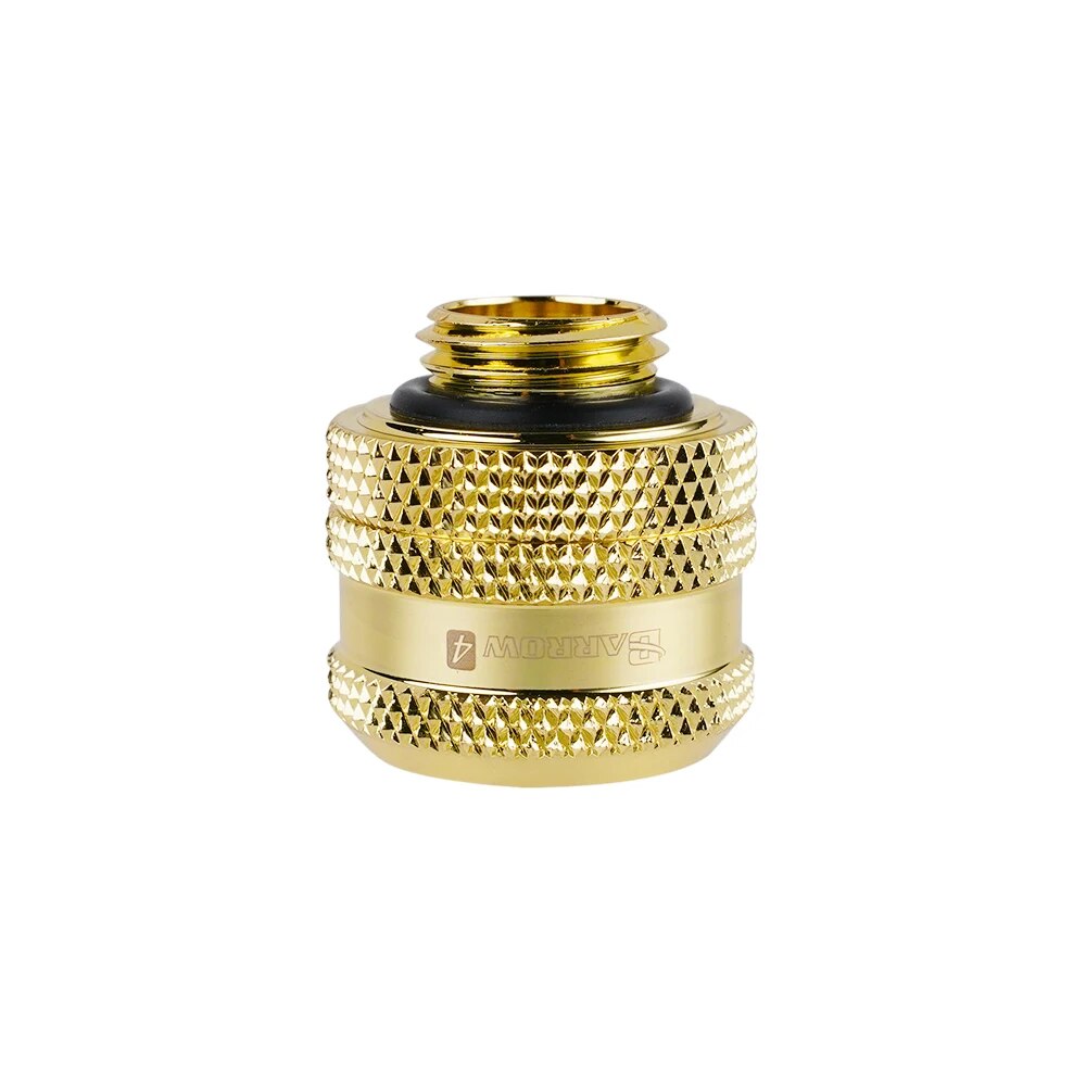Barrow G1/4" OD12mm/14mm/16mm Hard Tube Hand Compression Fittings Connector,Black,Silver,White ,Gold,Seller Highly Recommend