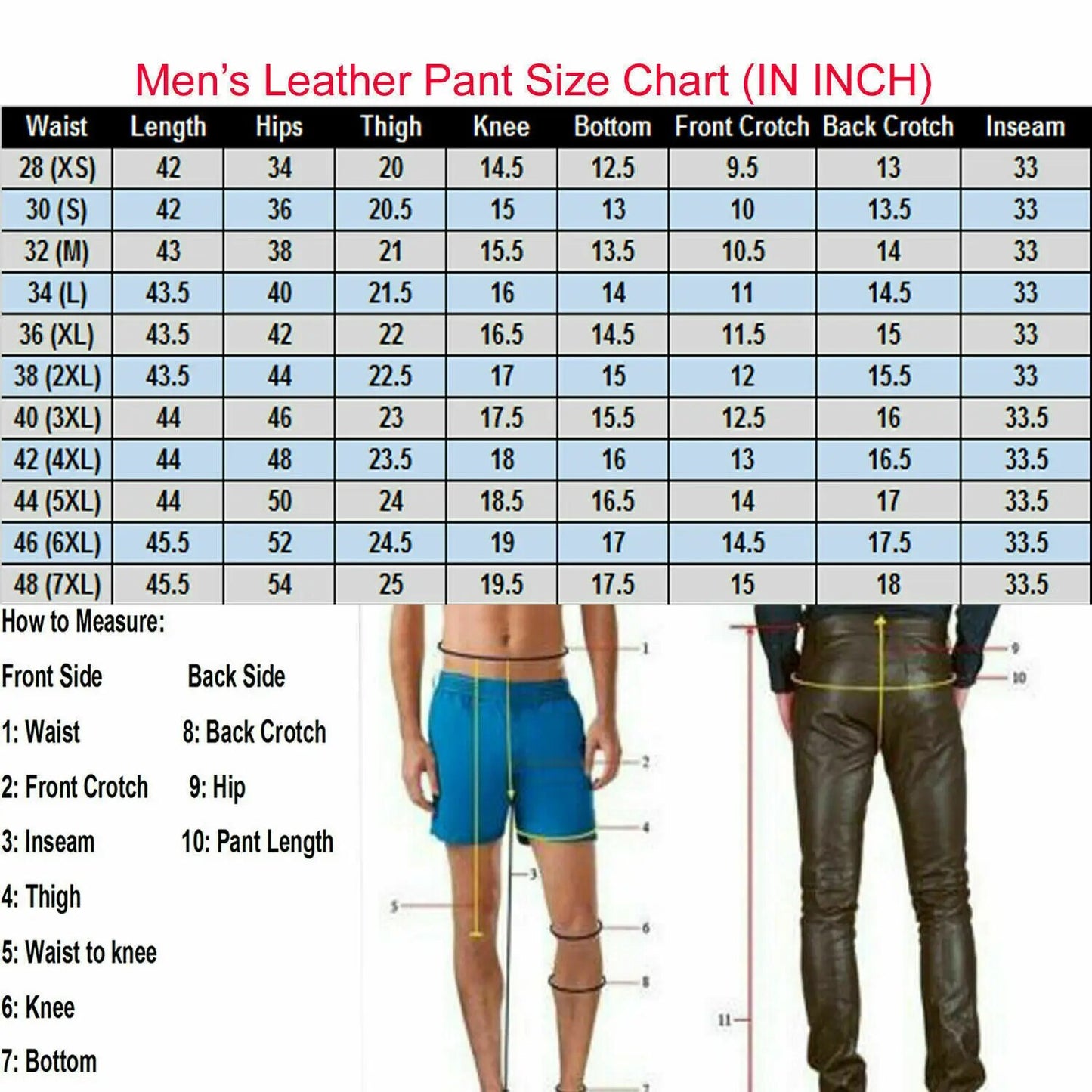 Men's Black Leather 100% Genuine Sheepskin Sports Pants European and American Fashion Trends