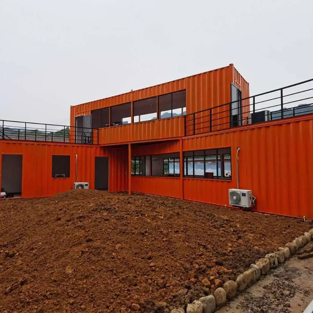 Fragrant villa type customizable size steel structure assembled simple plate house container