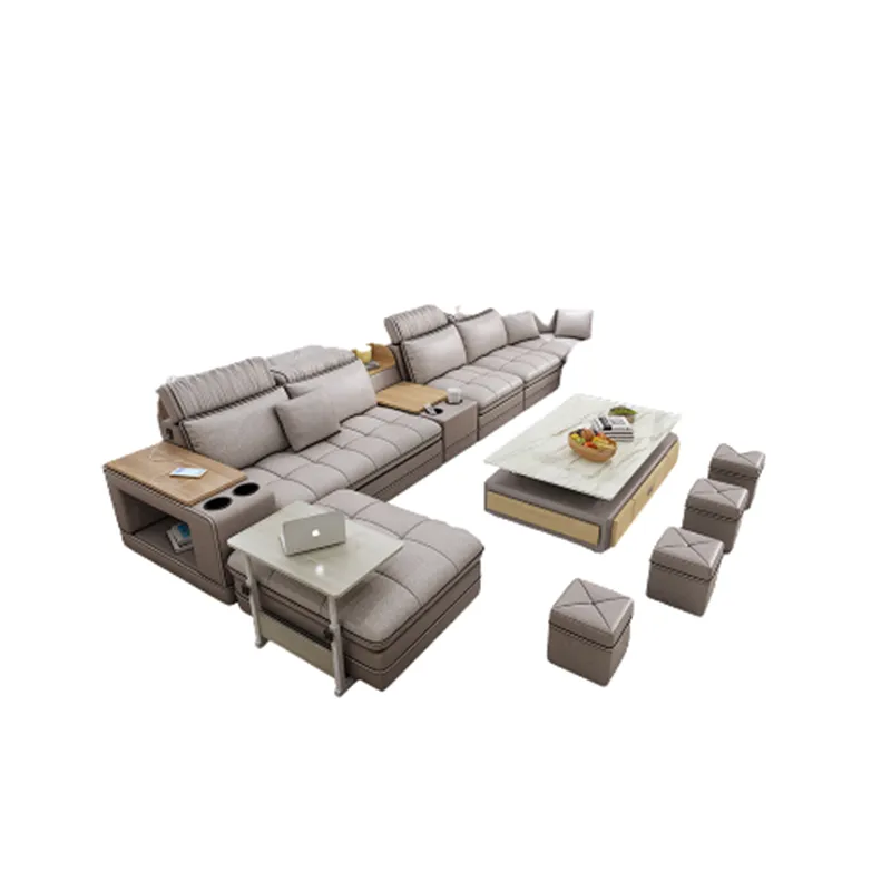 Fabric Living Room Sofa Chaiselong Creative Shape Corner Minimalist Couch Nordic Modern Wohnzimmer Sofas Bedroom Furniture WXHYH