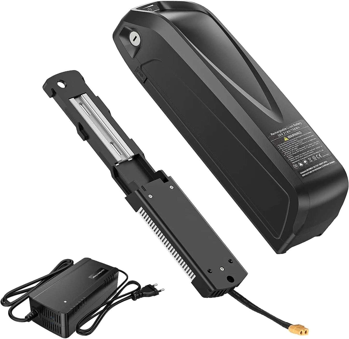 EBike Battery 48V 52V 36V Hailong 30A BMS Electric Bicycle Downtube Lithium Battery Pack For 1500W 1000W 750W 500W 250W Motor