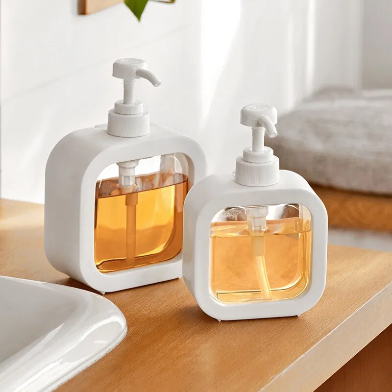 300/500ml Bathroom Soap Dispensers Detachable Lotion Shampoo Shower Gel Holder Bottle Portable Travel Dispenser Bath Pump Bottle