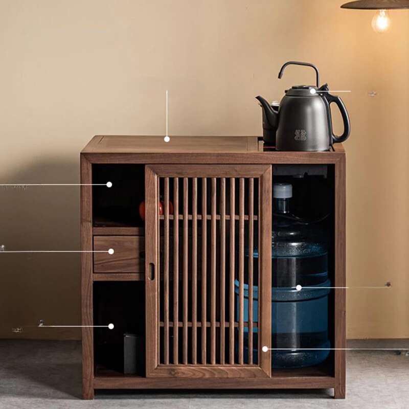 Curio Kitchen Cabinet Sideboard Storage Wood Display Cupboard Kitchen Cabinet Vintage Muebles De Cocinas Modernos Furniture