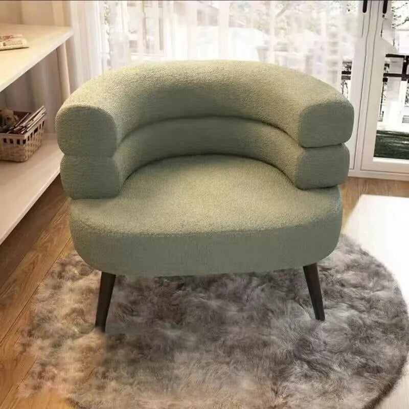 Designer Accent Chair Salon Makeup Office Lazy Mobile Bedroom Nordic Chair Sofa Gaming Luxury Mecedora Home Furniture KTY017